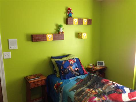 Shelves Made Of Wood And Acrylic Paint Geek Chic Mario Bros Made Of
