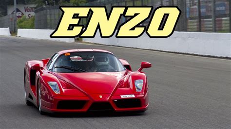 Ferrari Enzo On Race Track Nice Downshifts Youtube