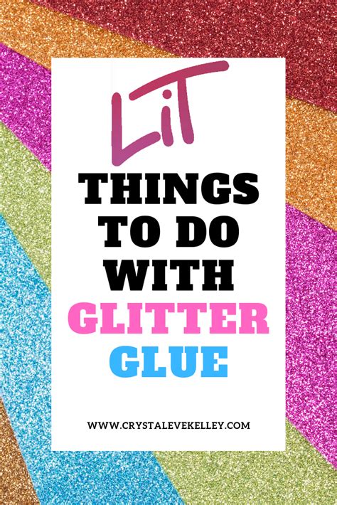 Things You Can Do With Glitter Glue Crystal Eve Glitter Glue Crafts