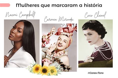 Mulheres que marcaram a história da moda Cores e Tons