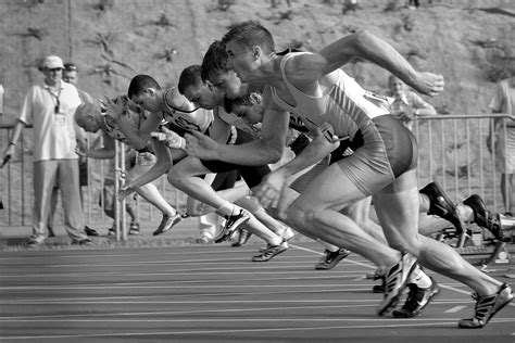 Free Images Black And White People Track Run Lane Fitness