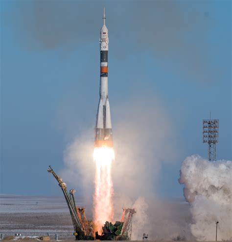 The speed of a rocket is faster when it's near the planet. Soyuz Rocket Braves Freezing Temperatures, Sends Next ...