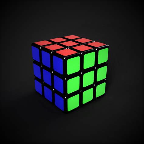 Descargar Archivo Stl Modelo De Trabajo Del Cubo De Rubik • Modelo Para