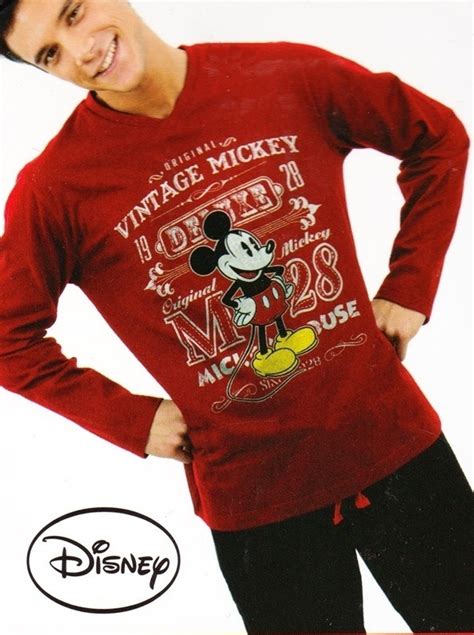 Pijama Disney Hombre Mickey Mouse Rojo Varela Intimo