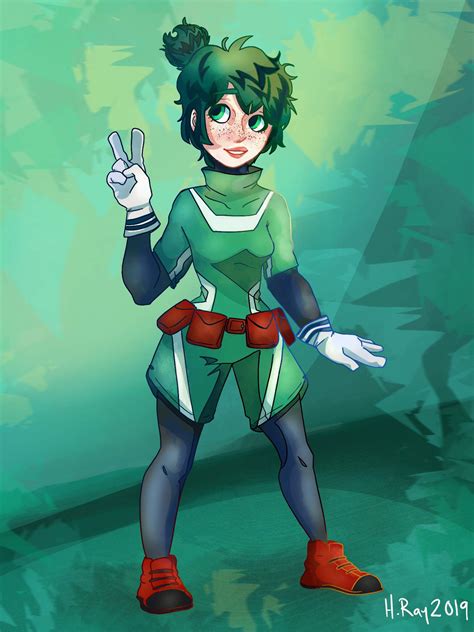 Female Deku Hero Costume My Hero Academia Amino