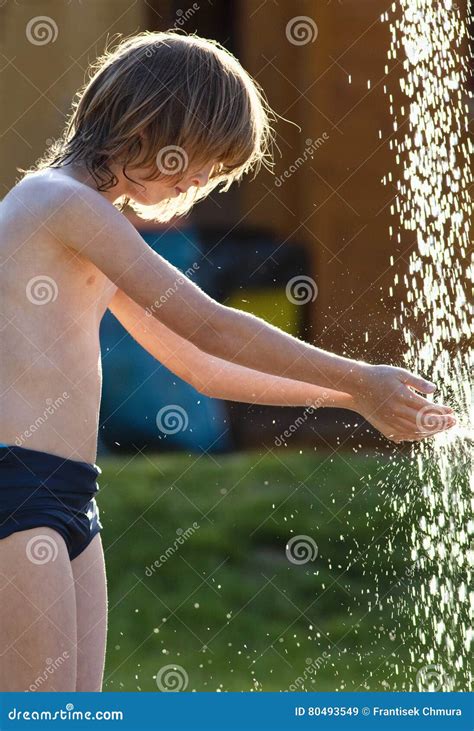 Outdoor Shower At Swimming Pool Shower Cabins Behind Outdoor Swim Pool