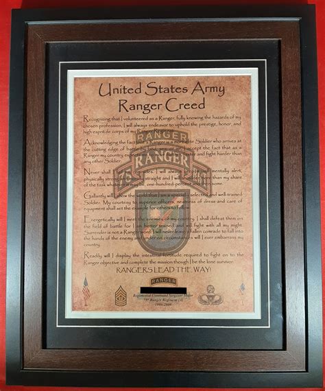 Army Ranger Creed Army Military