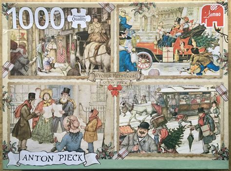 1000 Jumbo Merry Christmas Anton Pieck Rare Puzzles