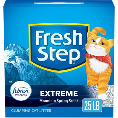 Fresh Step Extreme Scented Clumping Cat Litter With Febreze Mountain