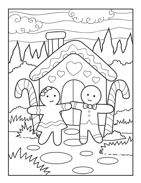Free Christmas Gingerbread House Colouring Page The Gingerbread House Co Uk