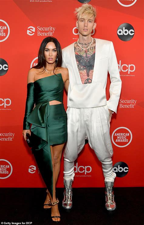 Megan Fox And Babefriend Machine Gun Kelly Make Their Red Carpet Debut At American Music