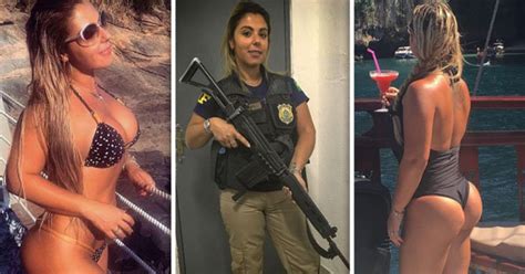 Hot Brazilian Cop Who Works Hard And Plays Harder Goes Viral On