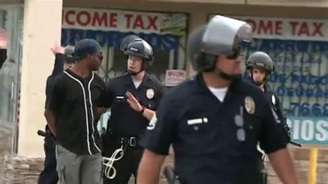 Neighbors Protecting Los Angeles Business From Looters Handcuffed On