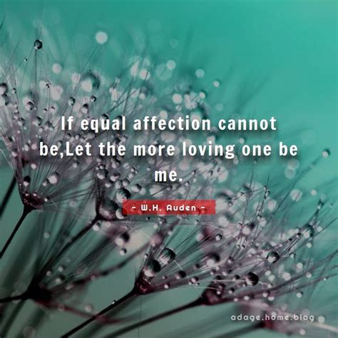 If Equal Affection Cannot Belet The More Loving One Be Me Adage