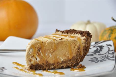 Pumpkin Ice Cream Pie With Gingersnap Crust Wishes And Dishes