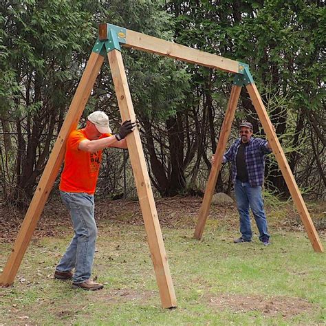 How to Build an Easy DIY Swing Set | Swing set diy, Swing set plans ...