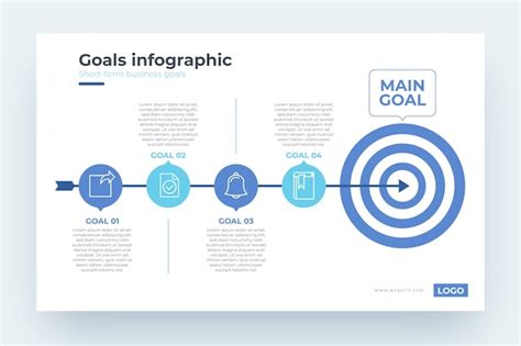 Free Vector Goals Infographic Template