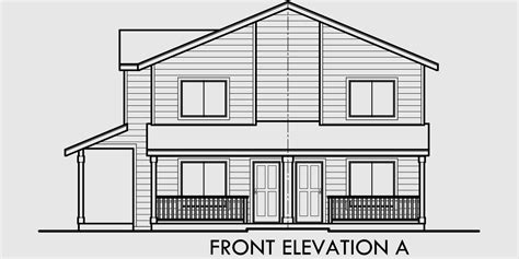 We offer 2 bed 1 bath cottage designs, 2br 1ba contemporary/modern layouts, garage apartment blueprints & more. Triplex House Plans, 2 Bedroom 1.5 Bath House Plans, T-416