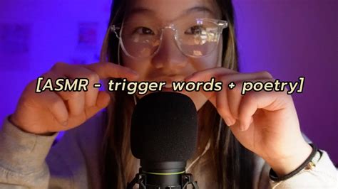 Asmr Whispered Trigger Words Poetry Relaxing Pace Mixed Tapping