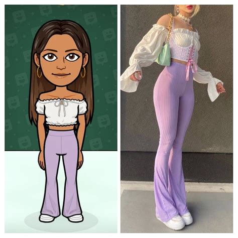 Bitmoji Outfit Vs Irl In 2022 Snapchat Girls Cute Bitmoji Ideas