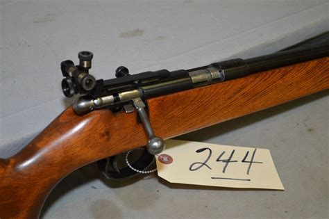 Cil Anschutz Model 180 22 Lr Cal Single Shot Bolt Action Rifle W 24
