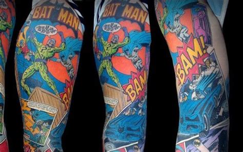 Batman Sleeve Comic Book Tattoos Картинки