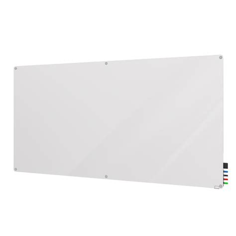 Ghent Harmony Magnetic Glass Unframed Dry Erase Whiteboard With Radius Corners Zerbee