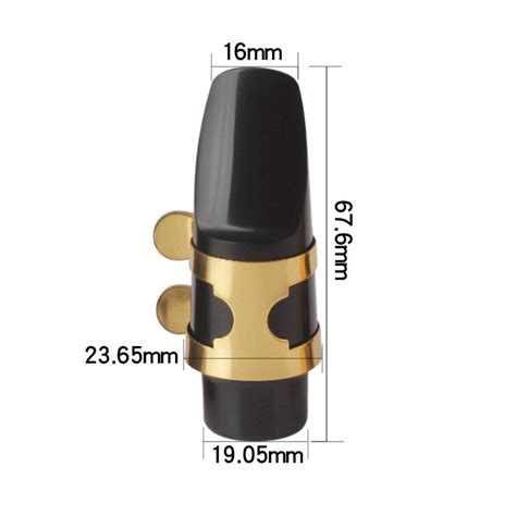 Soprano Saxophone Mouthpiece Plastic With Cap Metal Buckle Reeds