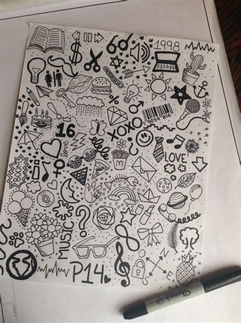 Pin By Nataly Medina On Aesthetic Notebook Doodles Doodle Drawings
