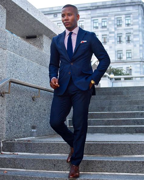 Navy Blue And Blush Tuxedo Attire How To Make A Statement At Your Next Event