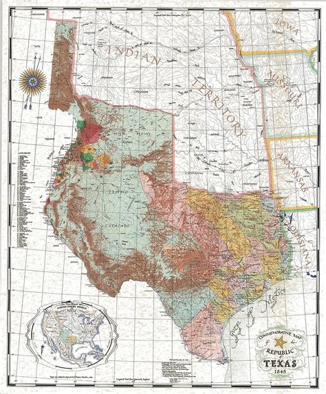 Republic Of Texas 1845 By John Davis Amazonca Office Products