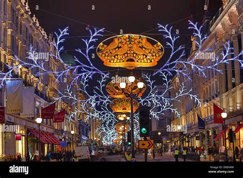 London Uk 13th November Regent Street Christmas Lights With The