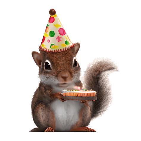 Squirrel Birthday Party Graphic · Creative Fabrica