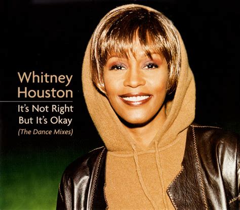 Whitney Houston Its Not Right But Its Okay The Dance Mixes Cd