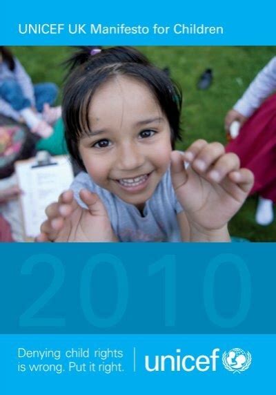 Unicef Uk Manifesto For Children