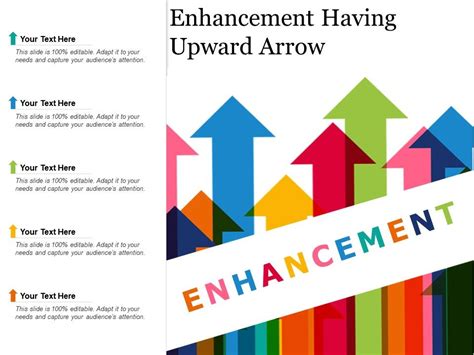 Enhancement Having Upward Arrow Presentation Powerpoint Images