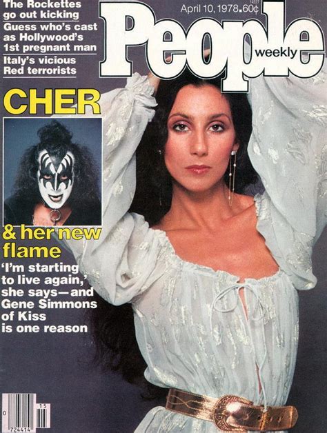 Vintage People Magazine Cher And Gene Simmons April 10 1978