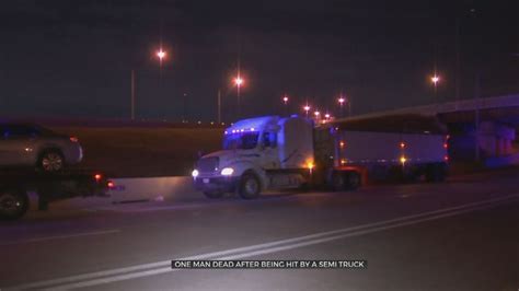 Tulsa Police Man Killed After Being Hit By Semi Truck Overnight