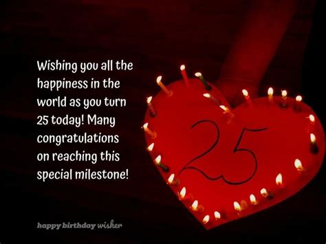 Wishing You Happiness As You Turn 25 Happy Birthday Wisher