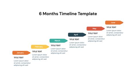6 Months Business Timeline Powerpoint Template Free Download Now
