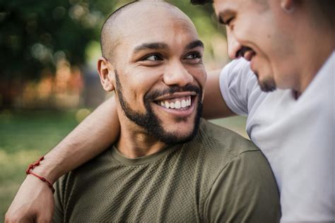 Two Happy Men Looking At Each Other · Free Stock Photo