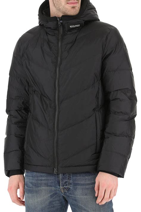 Woolrich Synthetic Down Jacket For Men In Black For Men Lyst