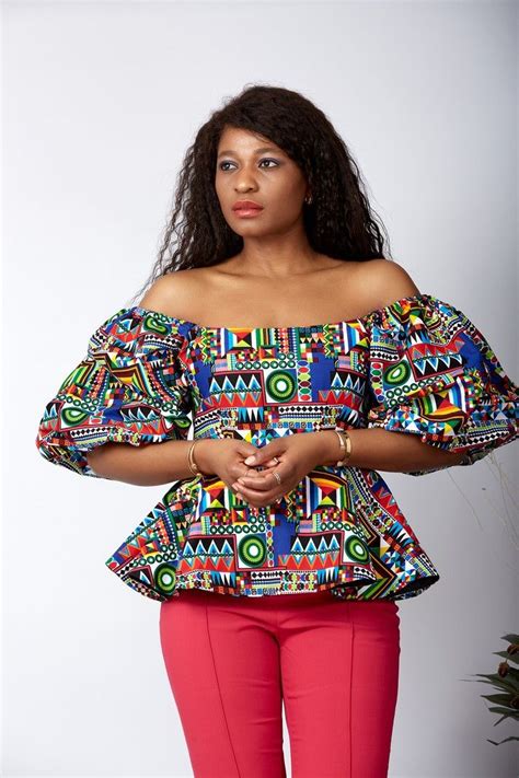 New In African Print Ankara Peplum Top In 2021 African Print Tops African Fashion Traditional