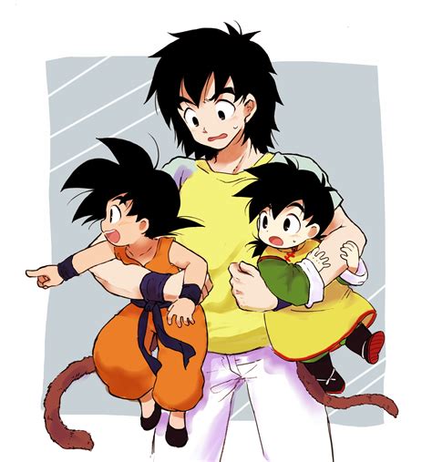 Son Goku Son Gohan And Son Goten Dragon Ball And More Drawn By