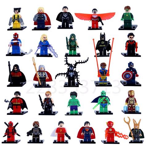 26 Bonecos Compatível Lego Marvel Dc Vingadores Lig Justiça R 14990