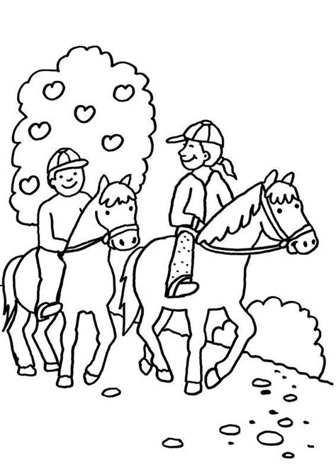 Einfach die malvorlage aussuchen, die dir am besten gefällt , als pdf datei herunterladen und los malen! Kostenlose Malvorlage Pferde: Zwei Pferde beim Ausritt zum ...