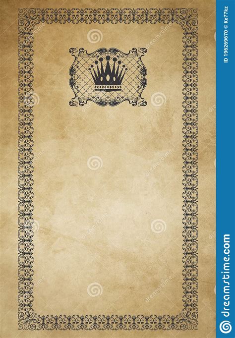 Old Paper With Decorative Vintage Border Royalty Free Stock Image