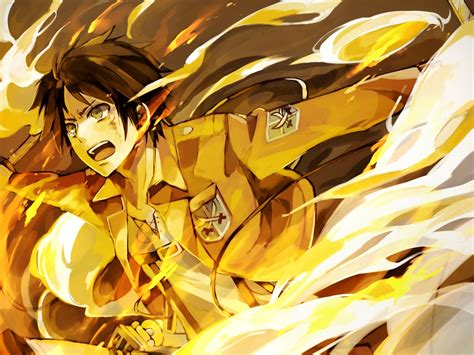 Fond Décran Attack On Titans Anime Shingeki No Kyojin Eren Jeager