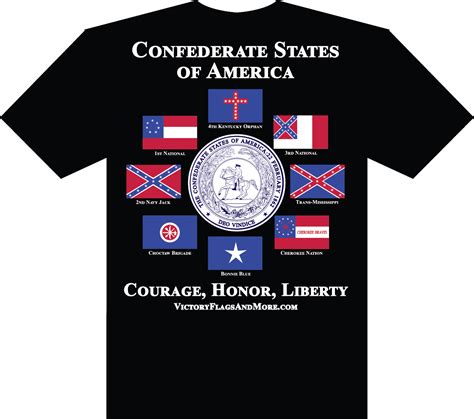 confederate states of america t shirt victory flags and more