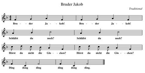 Bruder jakob noten piano gesang pdf download ~ offiziell lizenzierte musiknoten für bruder jakob anonymus pdf downloaden drucken und online streamen von 10000 klaviernoten hörbeispiele video kategorie traditional inspirational tonart cdur. inf-schule | Fallstudie - Darstellung von Musik » Erkundung - Darstellung von Musik